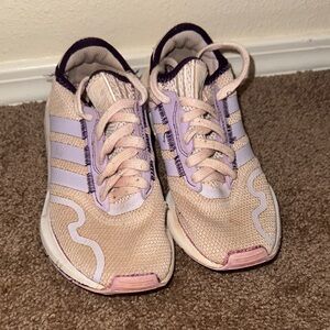 Adidas Pink and Purple Retro Sneakers